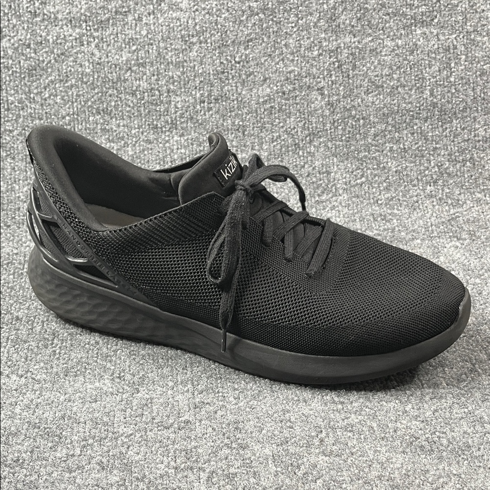 Kizik Athens Men's Hands Free All-Black Mesh Slip-On Sneaker size 15